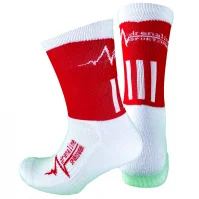 Red white socks