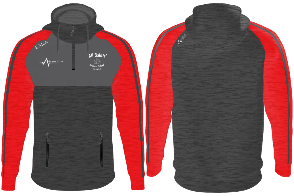 All Saints P.S 1/4 Zip hoodie - Image 2
