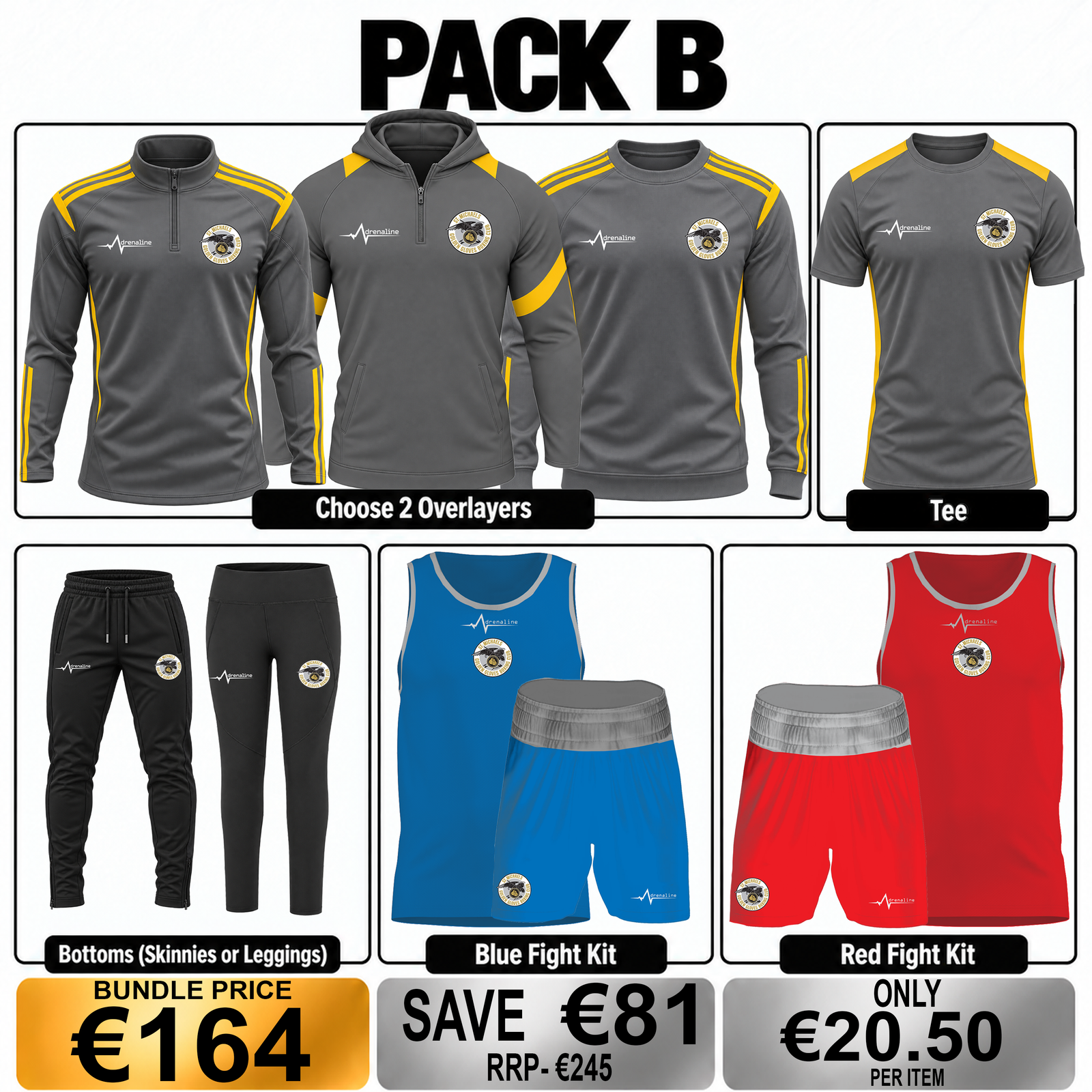 St. Michael’s Golden Gloves Boxing Club Pack B